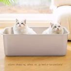 ネコのトイレ 猫トイレ ペット用トイレ 猫用トイレ本体 ステンレス鋼 清潔 ペットケア用 キャットトイレ ネコトイレ 猫トイレ ペット用トイレ 本体 大容量