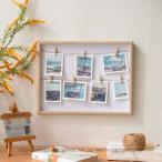 写真立て クロースラインシャドウボックス ホワイト アンブラ クリップ 紐 ひも 吊るす フォト ディスプレイ フレーム 挟む 写真 デコレーション 大型 壁 A4