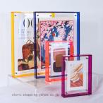 ミニマム 透明アクリル フォトフレーム 名入れ 可能 写真立て コンパクト シンプル ギフト おしゃれ ミニ 北欧 カードサイズ用 フォトフレーム 名入れ