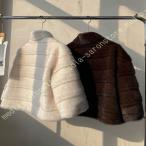 アウター レディース ファーコート ショート 秋冬 フェイクファー 毛皮コート 裏起毛 厚手 暖かい ふわふわ 体型カバー 防寒ジャケット おしゃれ カジュアル