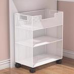 ショッピング机 学生用 ファイルワゴン キャスター付き 机下収納 収納ラック スリム 机下ワゴン A4収納 マガジン 文房具収納 デスク下 オフィス おしゃれ 北欧 カバン置き
