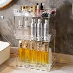 コスメ収納 メイクボックス 大容量 洗面所 メイク道具 化粧水 香水 小物収納 透明 おしゃれ 化粧品収納ラック 卓上収納 卓上メイクボックス メイク収納 雑貨
