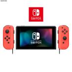 『中古即納』{Switch} (本体)マイニンテンドー限定 Nintendo Switch カスタマイズ Joy-Con(L)/(R) ネオン赤 Joy-Conストラップ ネオン赤(HAC-S-KABAA) 任天堂