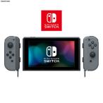 『中古即納』{Switch} (本体)マイニンテンドー限定 Nintendo Switch カスタマイズ Joy-Con(L)/(R) 灰 Joy-Conストラップ ブラック/グレー(HAC-S-KAYAA) 任天堂