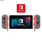 『中古即納』{Switch} (本体)マイニンテンドー限定 Nintendo Switch カスタマイズ Joy-Con(L)/(R) グレー Joy-Conストラップ ネオンレッド(HAC-S-KAYAA) 任天堂