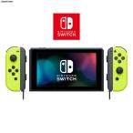 『中古即納』{Switch} (本体)マイニンテンドー限定 Nintendo Switch カスタマイズ Joy-Con(L)/(R) ネオン黄 Joy-Conストラップ ブラック(HAC-S-KAYAA) 任天堂