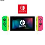 『中古即納』{Switch} (本体)マイニンテンドー限定 Nintendo Switch カスタマイズ Joy-Con(L) ネオン緑/(R) ネオン桃 ストラップ ネオン黄 任天堂
