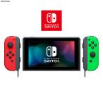 『中古即納』{Switch} (本体)マイニンテンドー限定 Nintendo Switch カスタマイズ Joy-Con(L) レッド/(R) ネオングリーン Joy-Conストラップ ブラック 任天堂