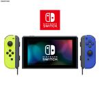 『中古即納』{Switch} (本体)マイニンテンドー限定 Nintendo Switch 有機EL カスタマイズ Joy-Con(L) ネオン黄/(R) 青 ストラップ 黒 任天堂