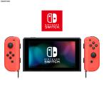 『中古即納』{Switch} (本体)マイニンテンドー限定 Nintendo Switch カスタマイズ Joy-Con(L) ネオン赤/(R) ネオン赤 Joy-Conストラップ ネオン赤 任天堂