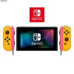 『中古即納』{Switch} (本体)マイニンテンドー限定 (新型)Nintendo Switch カスタマイズ Joy-Con(L)/(R) ネオン橙 ストラップ ネオン桃 任天堂