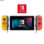 『中古即納』{Switch} (本体)マイニンテンドー限定 Nintendo Switch 有機EL カスタマイズ Joy-Con(L) ネオン橙/(R) ネオン赤 ストラップ 黒 任天堂
