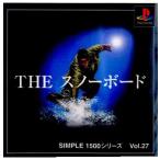 『中古即納』{表紙説明書なし}{PS} SIMPLE1500シリーズ Vol.27 THE スノーボード ディースリー・パブリッシャー (20000224)