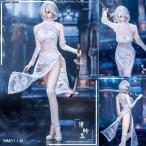『新品即納』{FIG} 1/6 女性用 セクシー コスチューム セット セクシー レース チャイナドレス セット ホワイト ドール用衣装(MM11-B) マンモデル(20180831)