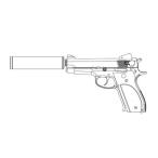 モデルガン 発火式 リボルバー 中古 組立キット パーツ