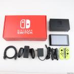 『中古即納』{本体}{Switch} マイニンテンドーストア限定 Nintendo Switchカスタマイズ Joy-Con(L)/(R) ネオンイエロー Joy-Conストラップ 黒 (HAC-S-KAYAA)