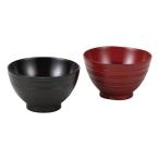 3.6漆塗夫婦千筋汁椀 根来・曙 23097