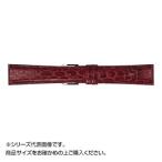 Yahoo! Yahoo!ショッピング(ヤフー ショッピング)MIMOSA（ミモザ） 時計バンド RA型押ワニ 20mm ワイン （美錠:銀） CRA-W20　代引き不可/同梱不可