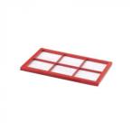 6.5寸源氏物語盛器　蓋　朱　55001700　代引き不可/同梱不可