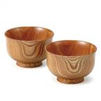 山中塗 欅汁椀ペア(クリア) 23127　代