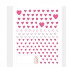 TSUMEKIRA( ушко kila) наклейки на ногти es MEGU NAIL производить MEGU Heart PINK* розовый ES-MGN-011 наложенный платеж не возможно / включение в покупку не возможно 