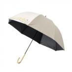 ショッピングミモザ 三国 裏黒コーティング晴雨兼用傘 バードゲージタイプ ミモザと文鳥 ベージュ S1519415　代引き不可/同梱不可