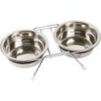 ドギーマンハヤシ ハヤシ カタカタ鳴らないツインディッシュ M 〔ペット用品〕