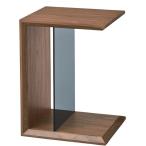  боковой стол Mini стол ширина 54cm грецкий орех усиленный стекло мульти- living обеденный интерьер мебель 