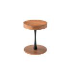  боковой стол Mini стол ширина 40cm Brown круглый из дерева место хранения имеется tray боковой стол сборка товар living обеденный 
