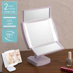  чистый зеркало ( белый / белый ) LED/ с подсветкой /2WAY/ три поверхность зеркало / увеличительное стекло / настольный зеркало / ручное зеркало / макияж / косметика / подставка / складной / поворотный / светится / конечный продукт /NK-2710