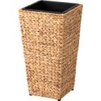 プランター 角 ハイタイプ M 約幅29×奥行29×高さ52.5cm 鉢カバー 鉢 ウォーターヒヤシンス アジアンテイスト