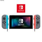 『中古即納』{Switch} (本体)マイニンテンドー限定 Nintendo Switch カスタマイズ Joy-Con(L)/(R) 灰 Joy-Conストラップ ネオン青/ネオン赤 任天堂