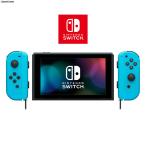 『中古即納』{Switch} (本体)マイニンテンドー限定 Nintendo Switch カスタマイズ Joy-Con(L)/(R) ネオン青 Joy-Conストラップ ネオン青(HAC-S-KAYAA) 任天堂