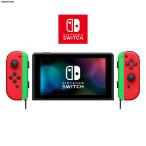 『中古即納』{Switch} (本体)マイニンテンドー限定 Nintendo Switch カスタマイズ Joy-Con(L)/(R) 赤 Joy-Conストラップ ネオングリーン(HAC-S-KAYAA) 任天堂