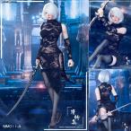 『新品即納』{FIG} 1/6 女性用 セクシー コスチューム セット セクシー レース チャイナドレス セット ブラック ドール用衣装(MM11-A) マンモデル(20180831)