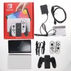 『中古即納』{Switch} (本体) Nintendo Switch(ニンテンドースイッチ) 有機ELモデル Joy-Con(L)/R ホワイト 任天堂(HEG-S-KAAAA)(20211008)