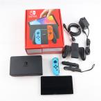 [ б/у немедленная уплата ]{Switch} ( корпус ) Nintendo Switch( Nintendo переключатель ) иметь машина EL модель Joy-Con(L) neon голубой /R neon красный nintendo (HEG-S-KABAA)(20211008)