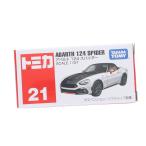 [ б/у немедленная уплата ]{MDL} Tomica No.21 1/57 abarth 124 Spider ( белый × черный ) конечный продукт миникар Takara Tommy (20170415)
