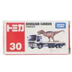『中古即納』{MDL} トミカ No.30 恐竜搬送車(ホワイト×ベージュ×ブラウン/中国製/赤箱) 完成品 ミニカー タカラトミー(20110715)
