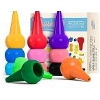 VIASHAクレヨン 12色 水で落とせるクレヨン 手が汚れない 折れにくいくれよん 落書き 塗り絵 お絵描きセット 幼児 子供 プレゼント 入園・入