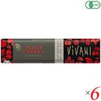  шоко шоколад подарок ViVANI органический темный шоколад балка black cherry -35g 6 шт. комплект 