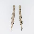 Yahoo! Yahoo!ショッピング(ヤフー ショッピング)ジュエリー キラキラ ロング ピアス イヤリング 揺れる ゴールド ストーン Earrings long レディース