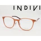 INDIVI インディヴィ メガネ 薄型非球面レンズセット IDF-1095-3 度付き対応 近視 遠視 老眼鏡 遠近両用 レディース ボストン ウエリントン クラシカル かわいい