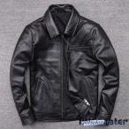 ショッピング革 メンズ革ジャン 　秋冬　レザージャケット ライダースジャケット バイクウェア シングル 男性用　　防寒防風