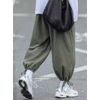 サルエルパンツ 接触冷感 ジョガーパンツ メンズ ゆったり アイスシルク 無地 ゆるダボ 涼しげ イージーパンツ ゆったり 夏
