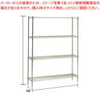 ステンレス エレクターシェルフ SBS 1220×PS1590×4段 業務用組立棚 メーカー直送/代引不可【】