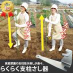 ショッピンググラグラ 支柱の抜き刺しが楽にできる 支柱 いぼ竹 イボ竹 家庭菜園 家庭農園 畑 田んぼ 農業 支柱　モグラよけ ヌキサシ君 楽々支柱さし器 メール便対応不可