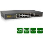 OOSSXXの30ポートPoEスイッチイーサネット/450W {24 PoEポート+ 4 イーサネットアップリンク} OSX-POE24