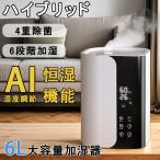 ショッピング加湿器 スチーム式 加湿器 ハイブリッド加湿器 自動湿度調節 四重除菌 6段階加湿 卓上 オフィス スチーム式 湿度設定 イオン除菌 UVライト除菌 超音波式 加熱式 次亜塩素酸水対応