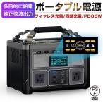 ポータブル電源 352Wh 95200mAh 60Hz対応 LEDライト付き 非常用電源 防災電源 バックアップバッテリー 同時充電 地震 災害【PL保険加入済み製品・安心】